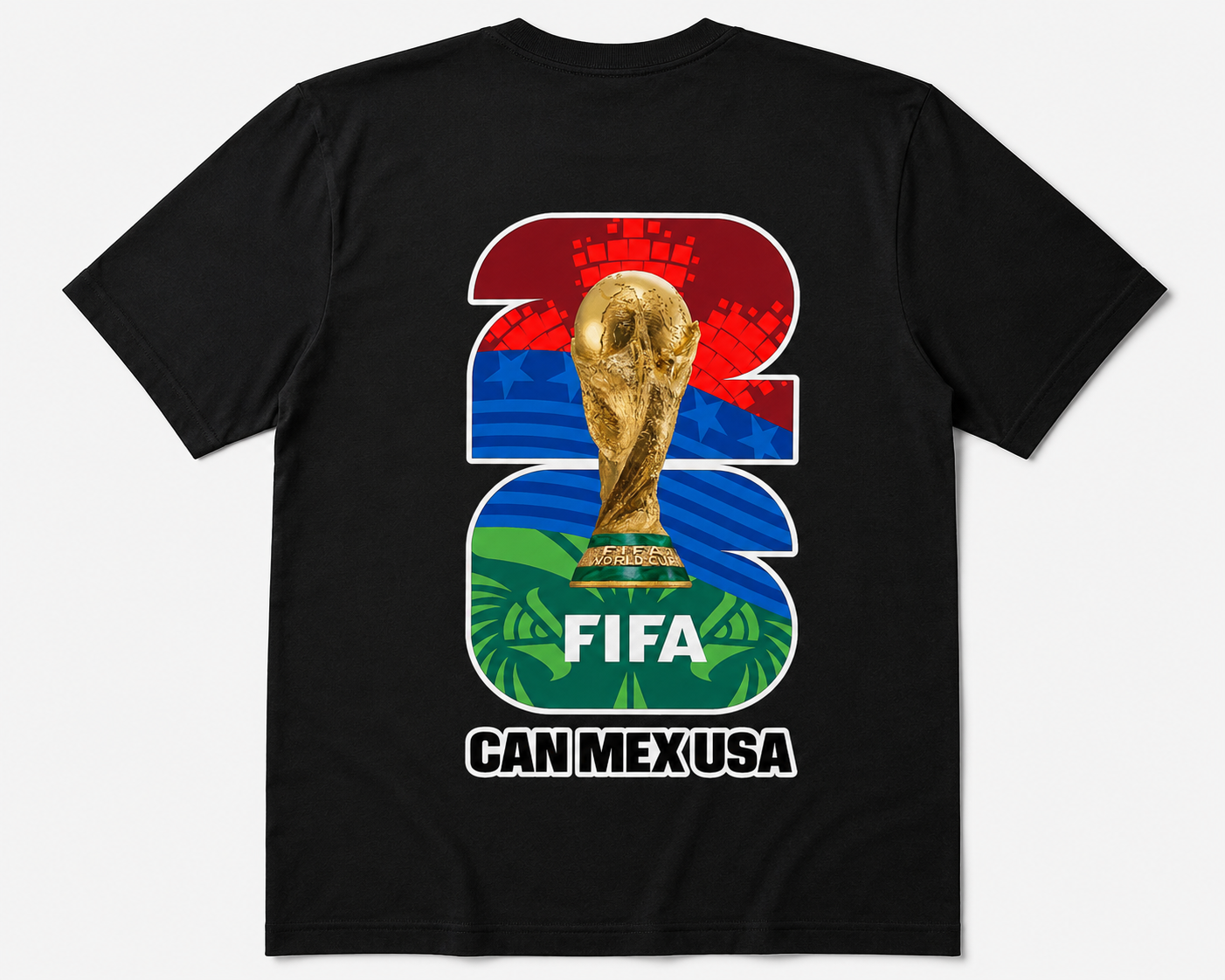 2026 World Cup Gold Trophy Fan Tee | Soccer Supporter T-Shirt | Premium Black Edition