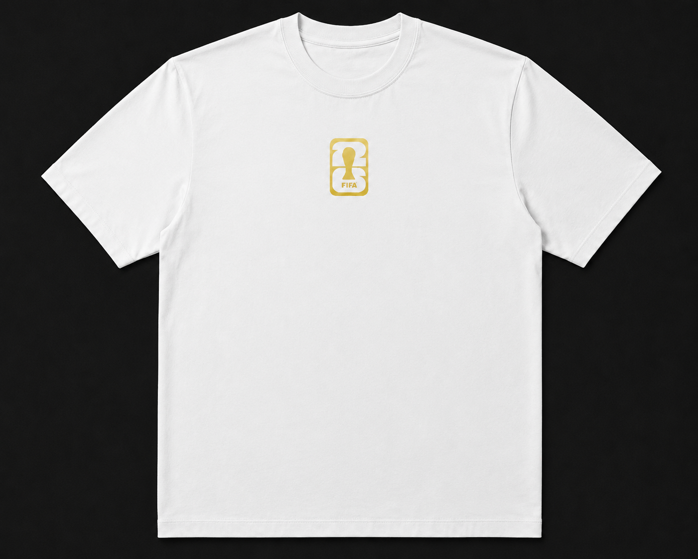 2026 World Cup Gold Trophy Fan Tee | Soccer Supporter T-Shirt | Premium White Edition