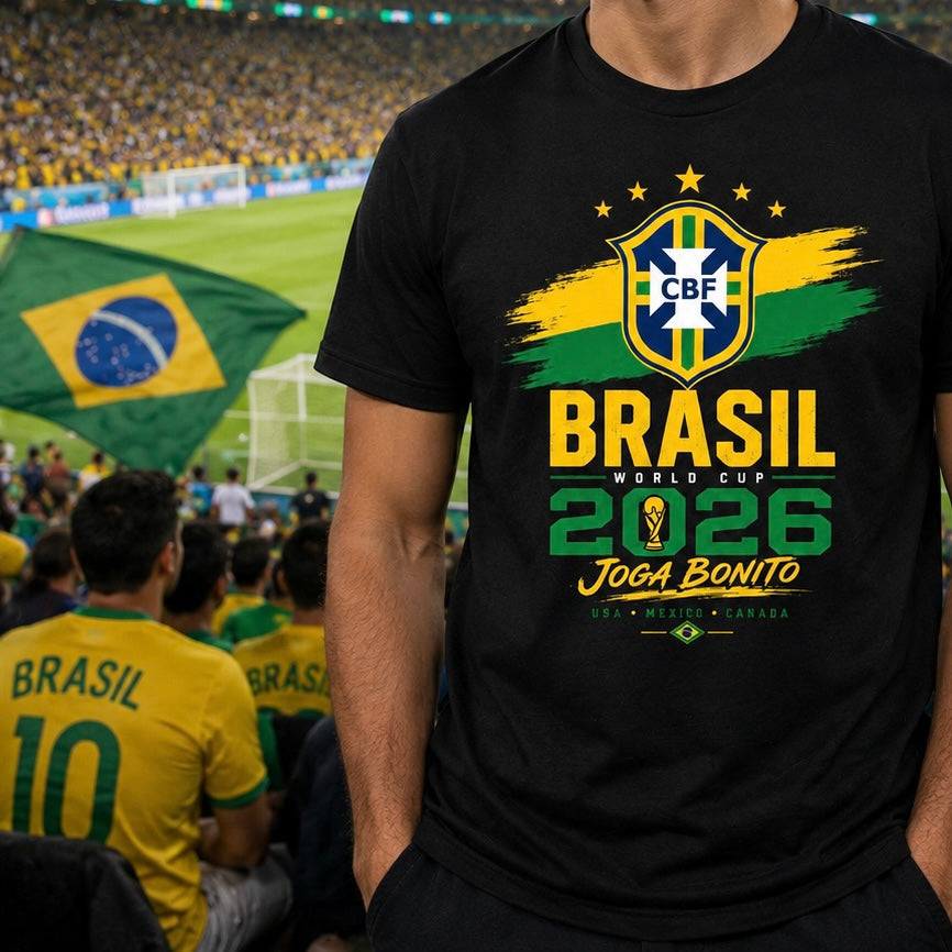 Brazil 2026 World Cup Joga Bonito T-Shirt | Soccer Fan Tee