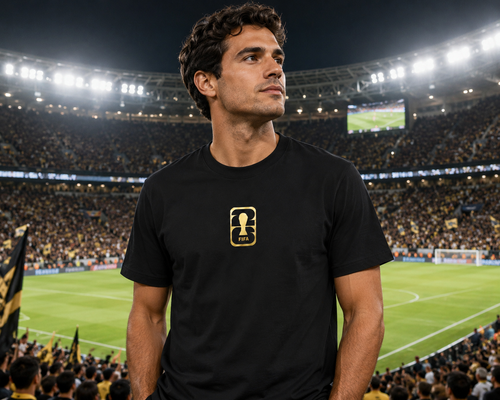 2026 World Cup Gold Trophy Fan Tee | Soccer Supporter T-Shirt | Premium Black Edition